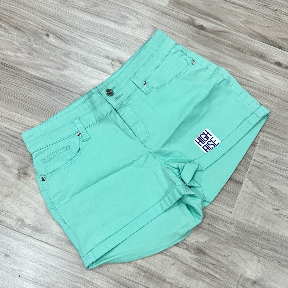 Green booty shorts